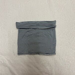 American Eagle Outfitters Blue and White Striped Tube Top